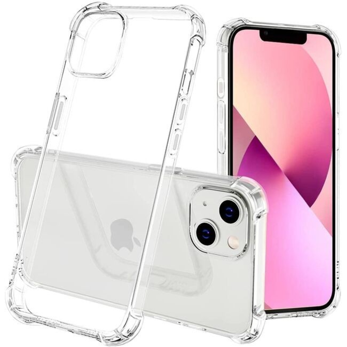 Husa de protectie Vafy, TPU, pentru Apple iPhone 15 Plus , Antisoc, Protectie colturi, Rezistenta la impact, Transparenta