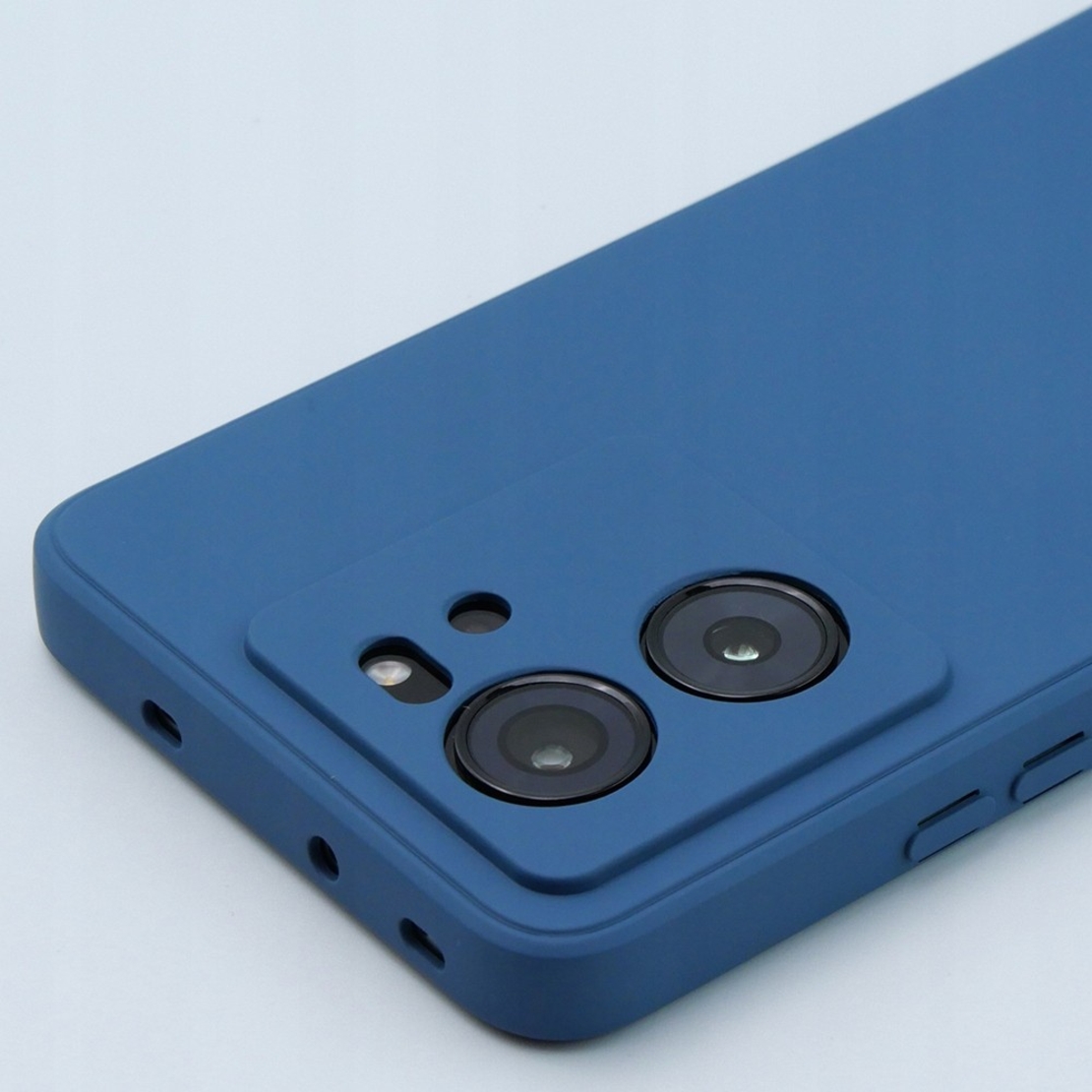 Husa de Protectie, Vafy, pentru Xiaomi Redmi 13T, Liquid Silicone, cu Microfibra pe Interior, Protectie Antisoc, Compatibil Incarcare Wireless, Albastru