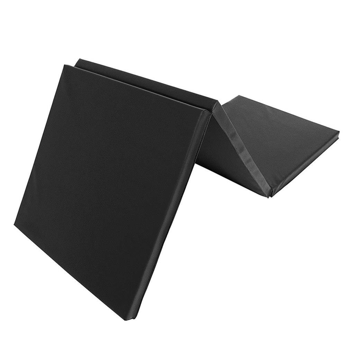 Saltea fitness groasa pentru antrenamente gimnastica, pliabila, 180x60x5cm, negru