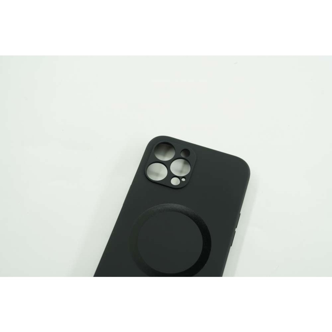 Husa protectie Vafy compatibila cu Apple iPhone 12 Mini Mag Safe Silicone Negru