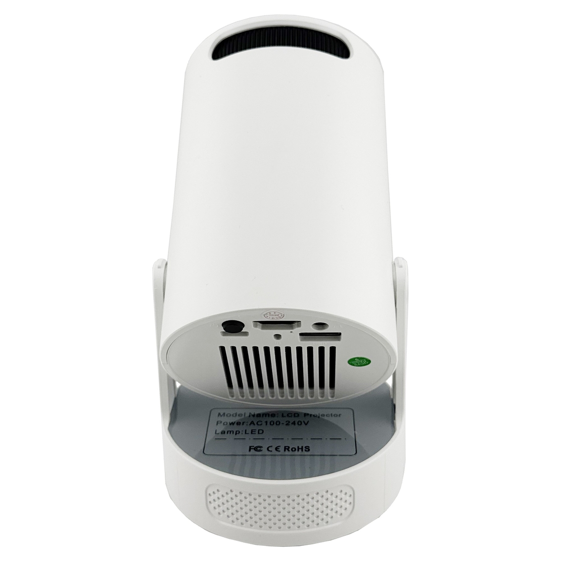 Video Proiector Portabil cilindric HY300ULTRA, Flippy, Inteligent, ULTRA HD 4K 1920 x 1080, Wireless, Compatibil cu Android/iOS, DC, 17 x 11 x 9.5 cm, Alb