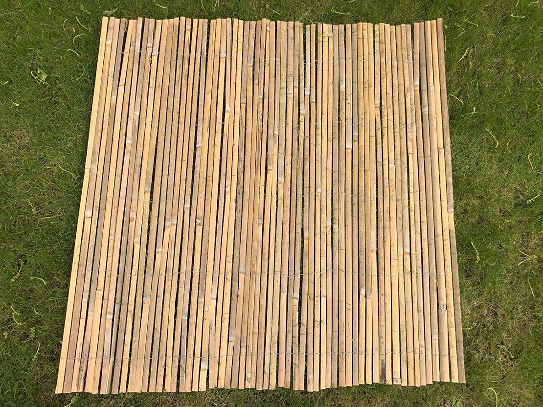 Panou de gard/paravan din bambus Sersimo, 100x300cm, 12mm
