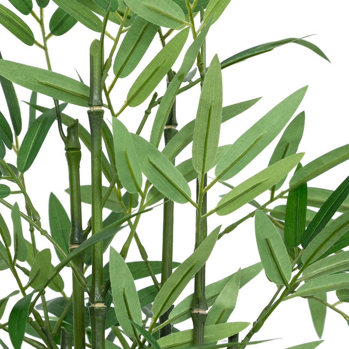 Planta artificiala Atmosphera bambus cu ghiveci natural, 46 cm, verde