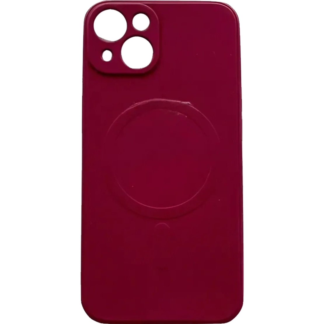 Husa protectie Vafy compatibila cu iPhone 12 Pro (6.1), Liquid MagSafe, ring-shaped, magnetica, Visiniu
