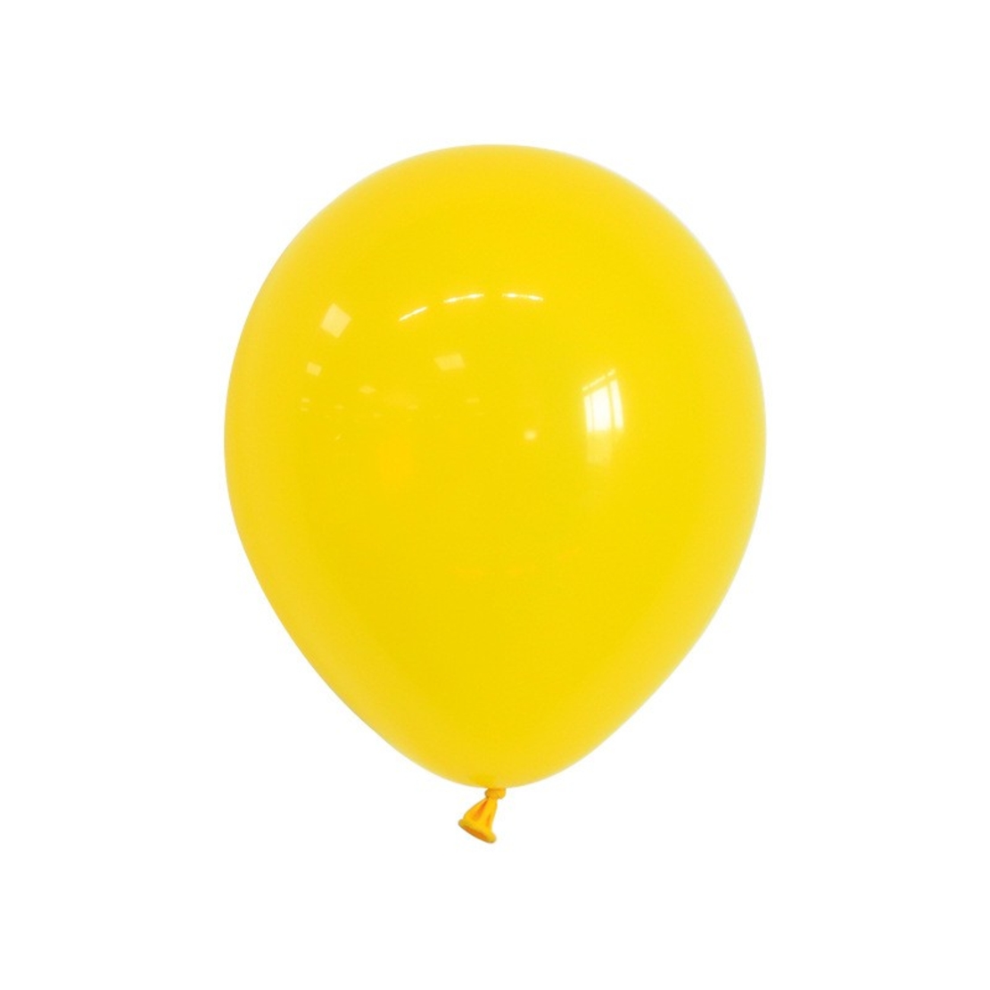 Set 12 Baloane, Flippy, din Latex Standard, 25 cm, Galben