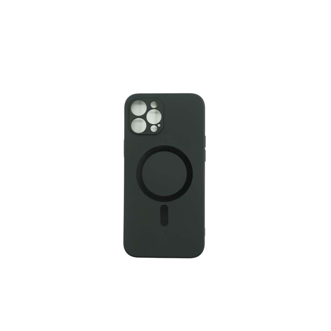 Husa protectie Vafy compatibila cu Apple iPhone 12 Pro Max Mag Safe Silicone Negru
