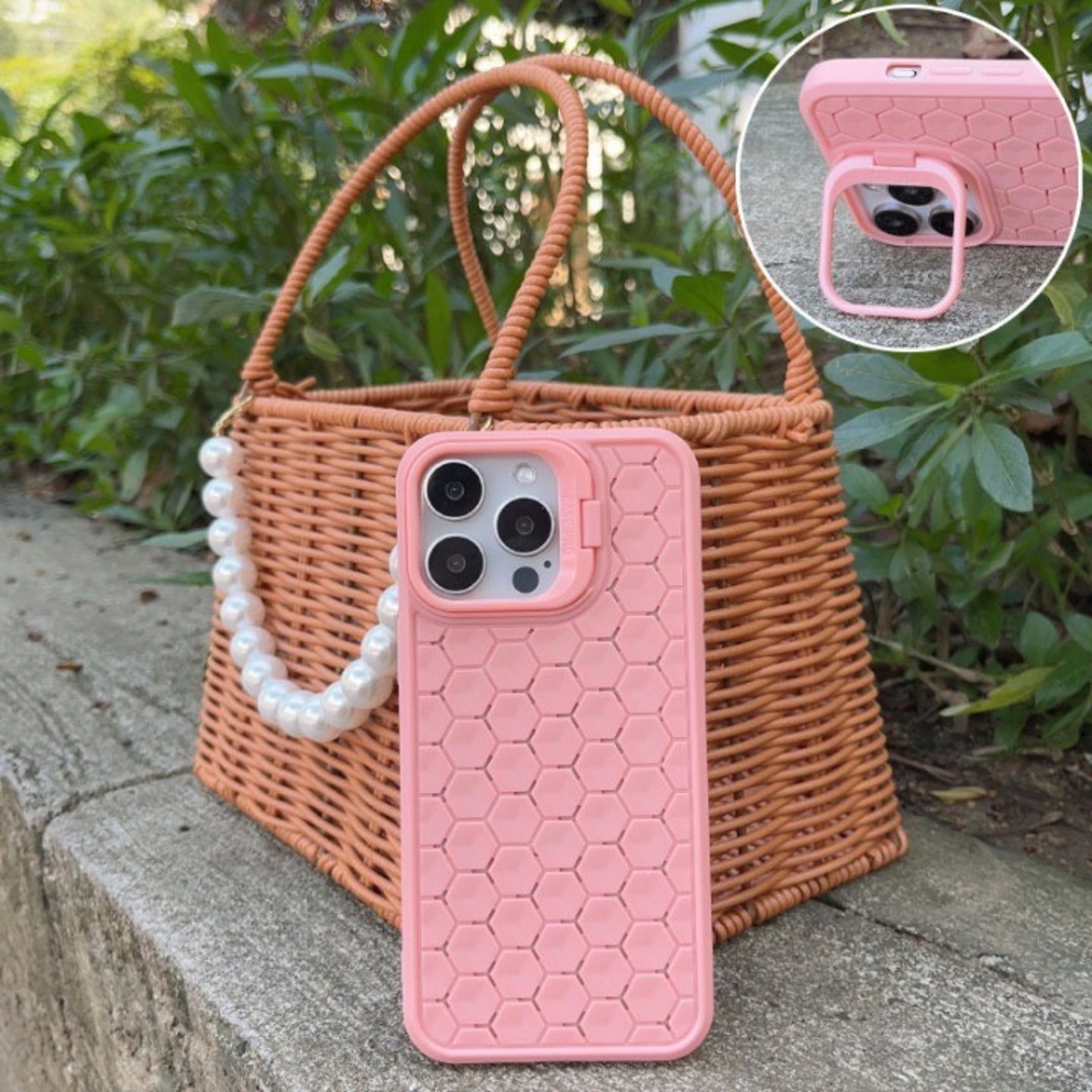 Husa de Protectie TPU, Vafy, pentru Apple iPhone 15, 3D Cube, cu Inel, Protectie Camera, Antisoc, Antizgariere, Antialunecare, Acoperire Completa, Roz