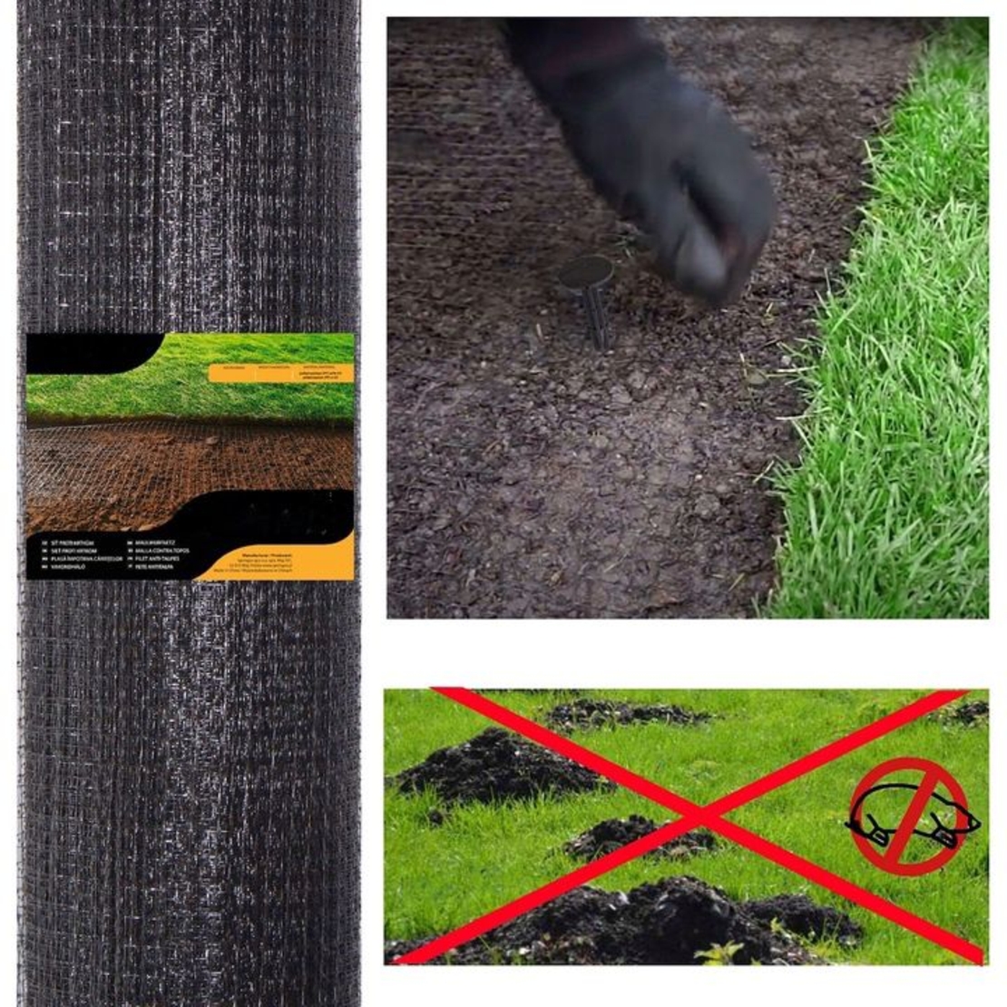 Plasa gradina anti daunatori si cartite, 30g/m2, 1x100metri, neagra