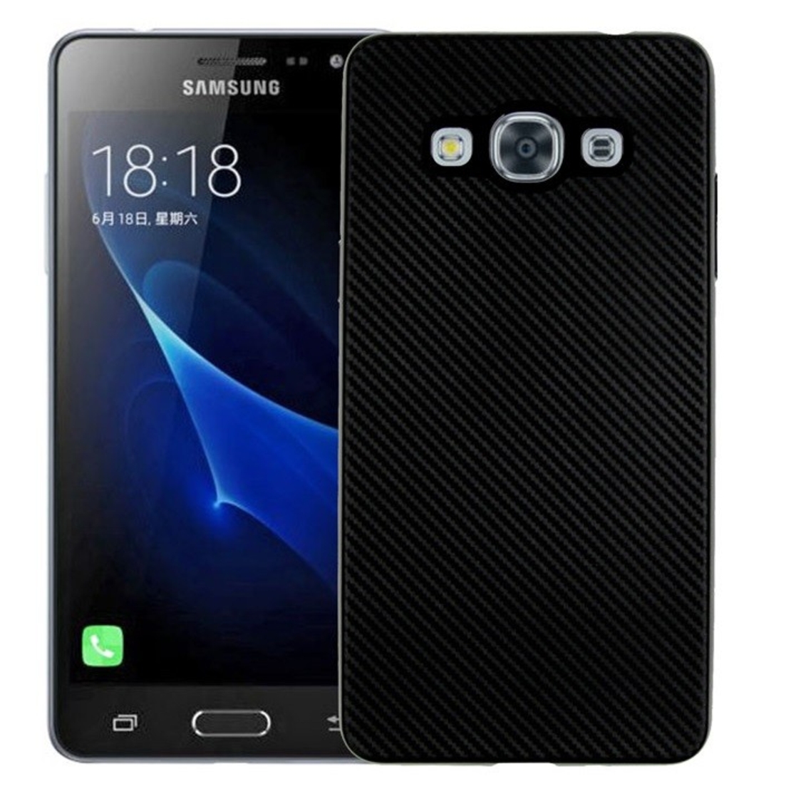 Husa Samsung Galaxy J3 Pro i-Zore Carbon Fiber Negru