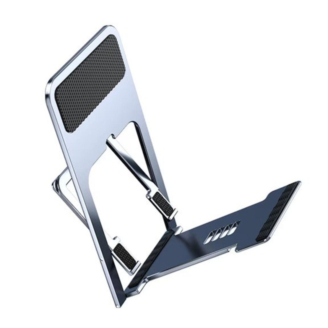 Suport pentru Telefon, Flippy, Pliabil, Reglabil, din ABS, Argintiu