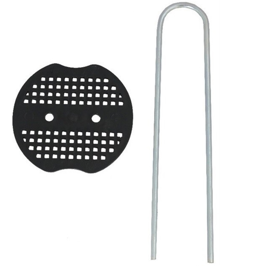 Set 6 cuie cu suport pentru fixare folie de agrotextil sau geotextil, 25 cm