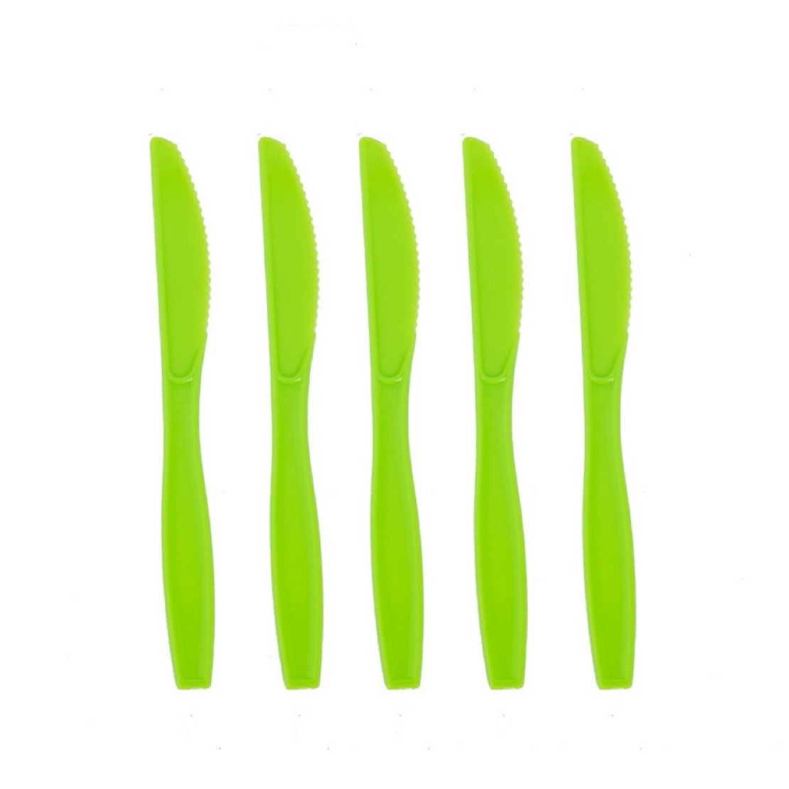 Set 10 Cutite de Unica Folosinta, Flippy, Colectia Dino Park, 17 x 1.6 cm, din Plastic PE, Verde