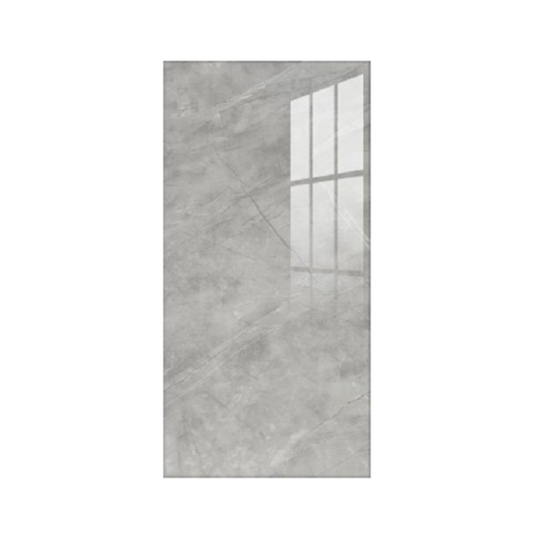 Set 10 Placi Tapet, Vafy, 60 x 30 cm, Grosime 1.5 mm, din PVC, Model Imitatie de Marmura, Suprafata acoperita 1.8 mp, Gri Cenusiu Deschis