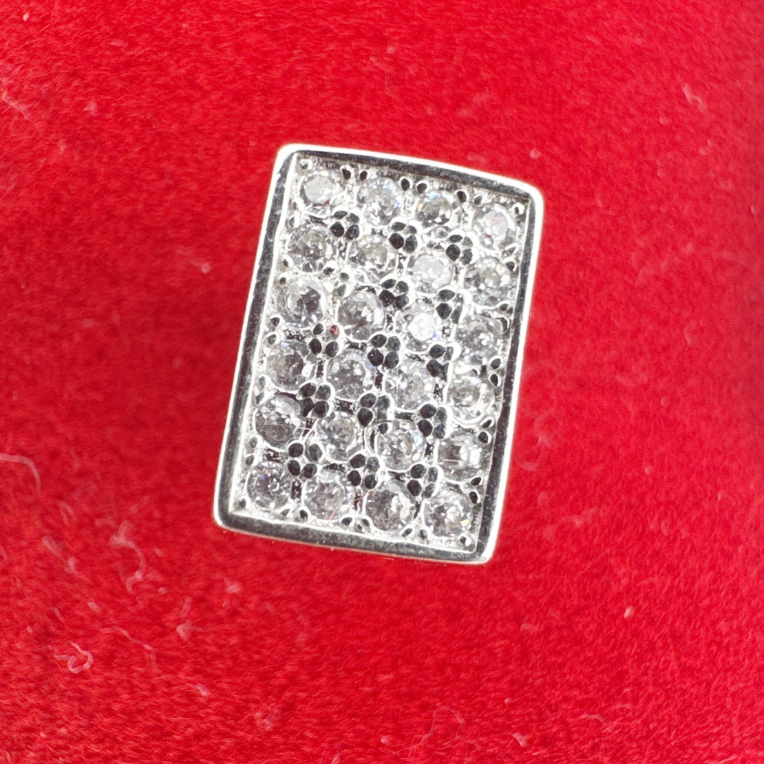 Cercei Dama Argint 925, Jolie, Model Dreptunghiulari cu Pietre, 1.7 g per unitate, Argint
