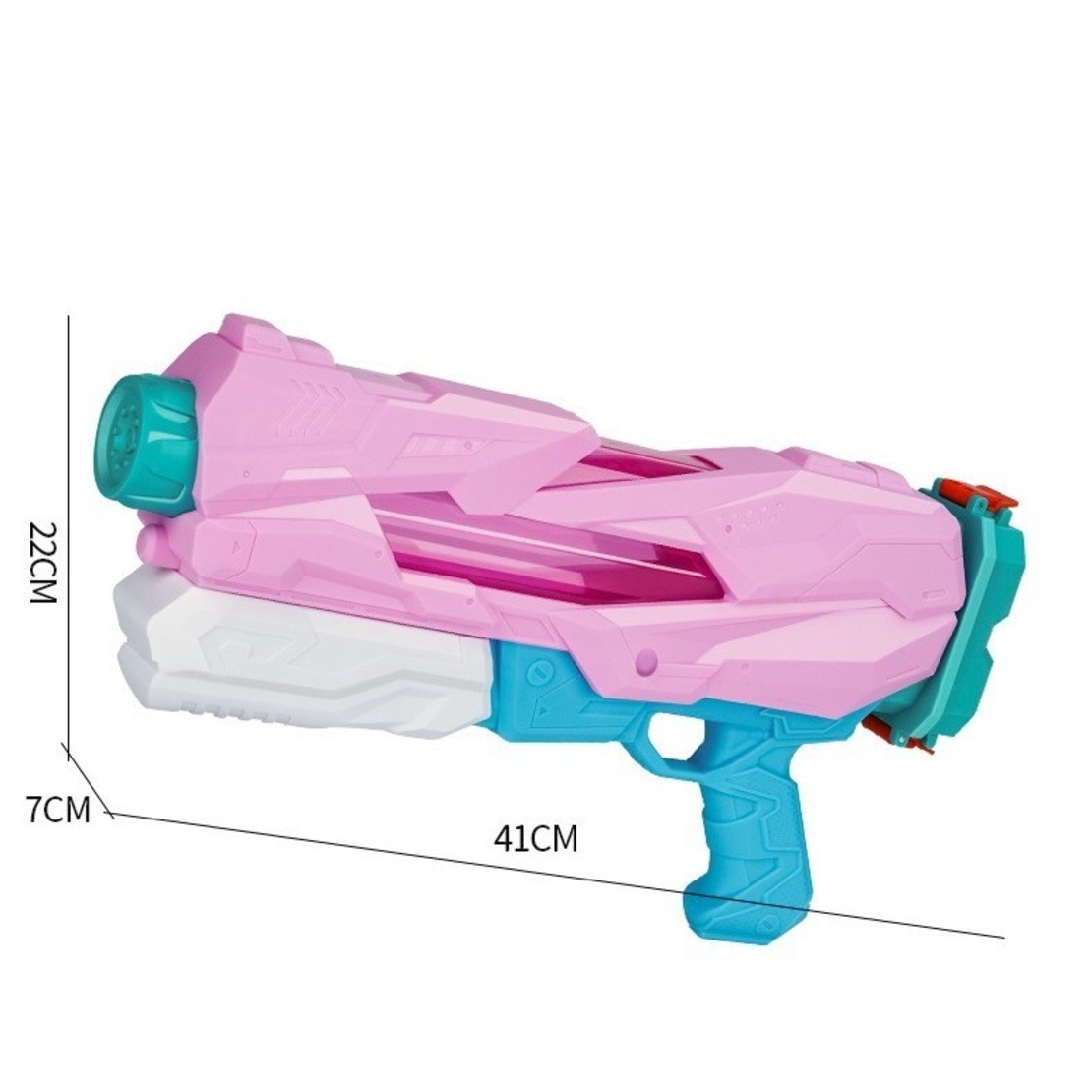 Pistol cu Apa pentru Copii, Rezervor, Pentru Piscina/Plaja, Flippy, 6ani+, 5 duze, Quick Fill, Roz, 800ML