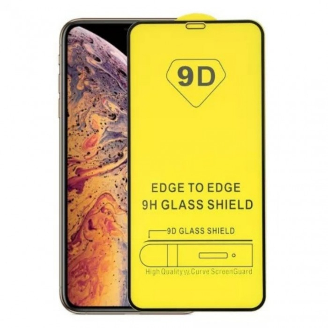Folie Sticla Securizata, Vafy, Compatibila cu Apple iPhone 16 Pro Max, Full Cover 9D, HD, Margini Negre, Transparenta