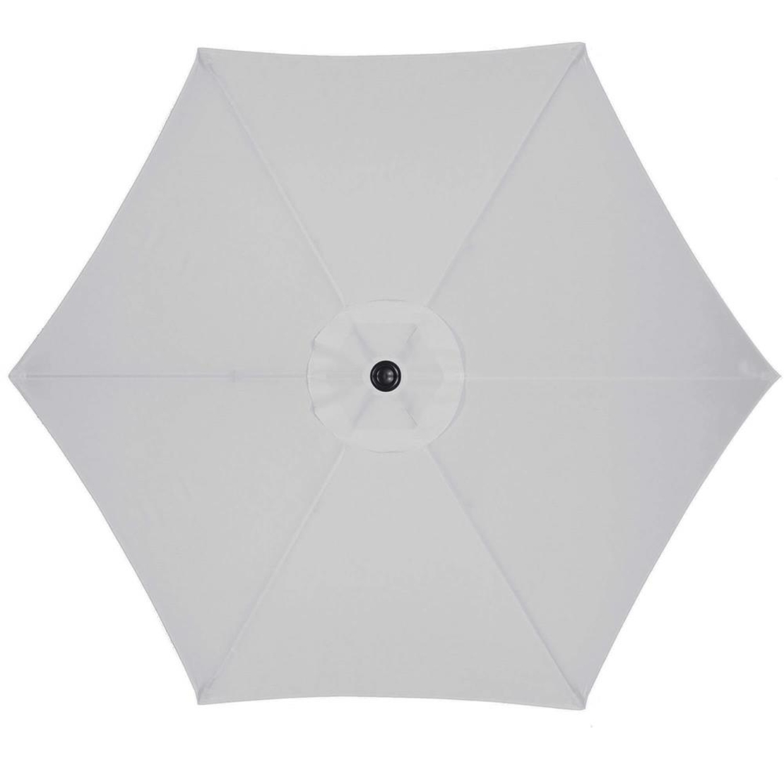 Umbrela terasa gradina, cu manivela si inclinare, diametru 260cm, gri
