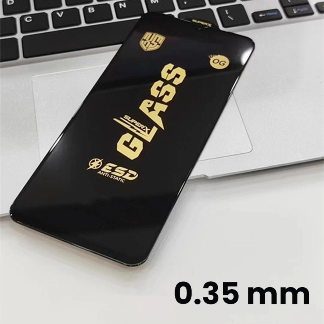 Folie de Protectie pentru Oppo A3, Vafy, Sticla Securizata ESD, Margini Negre, Rezistenta la Zgirieturi, Antistatica, 0.35 mm, Transparenta