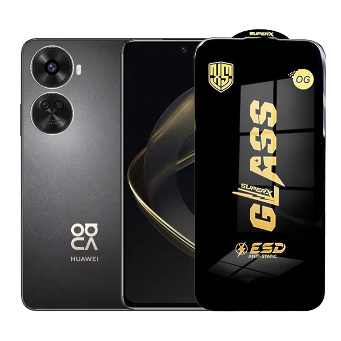 Folie de Protectie pentru Huawei Nova 11 SE, Vafy, Sticla Securizata ESD, Margini Negre, Rezistenta la Zgirieturi, Antistatica, 0.35 mm, Transparenta