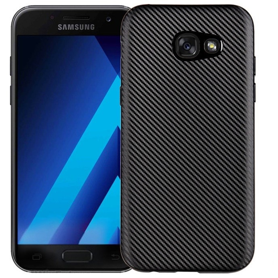 Husa Samsung Galaxy A7 2017 i-Zore Carbon Fiber Negru