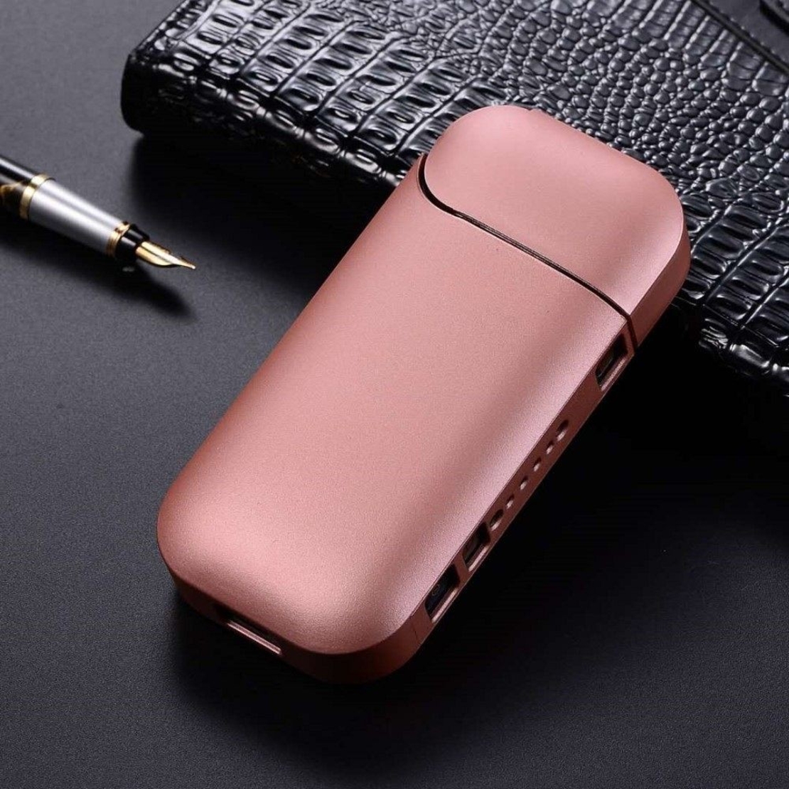 Husa Vafy pentru IQOS 2.4 Plus, Capac de Protectie, Anti Soc si Zgarieturi, Full Body, din Plastic, 11.5 x 5 x 2.3 cm, Roz Auriu