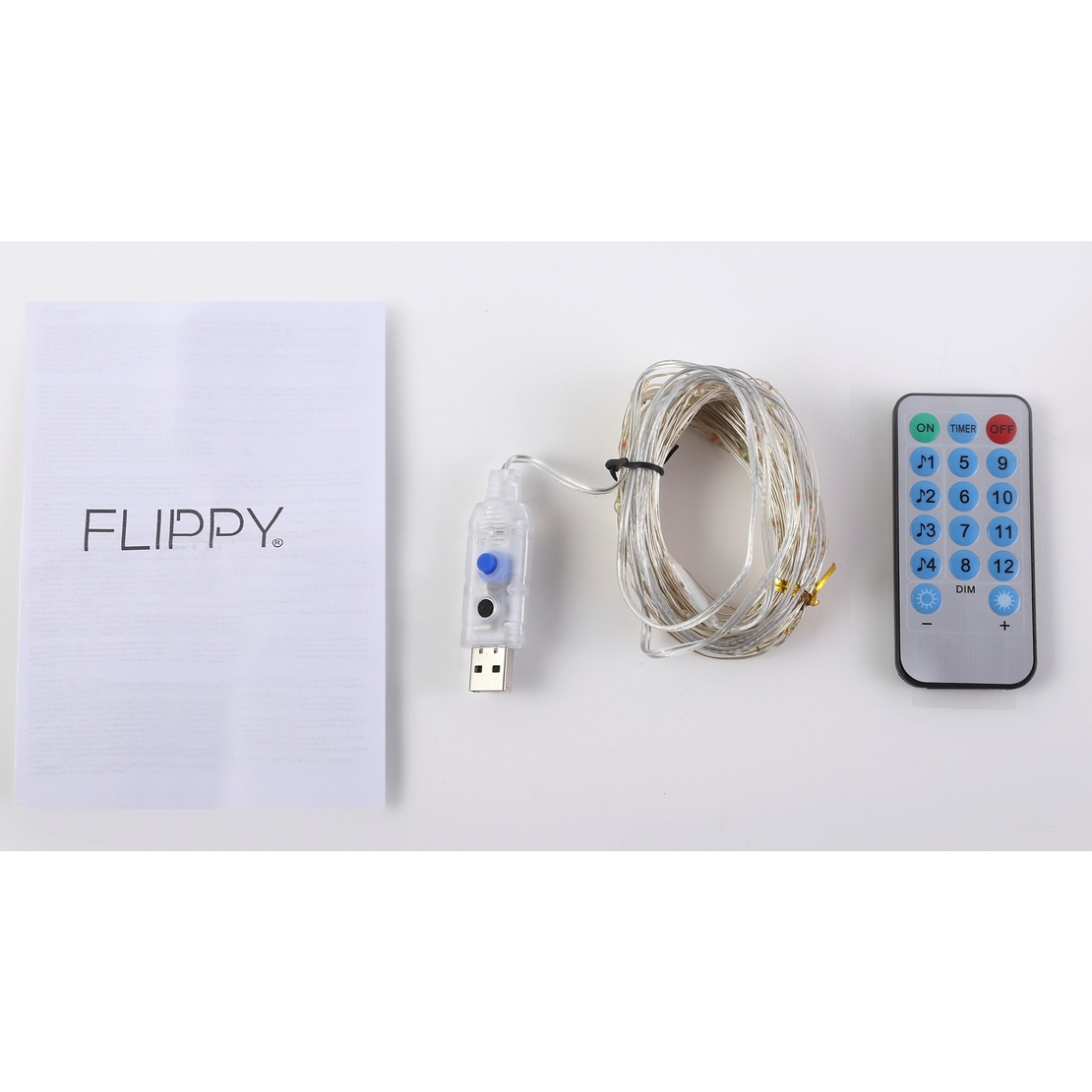 Instalatie Craciun, 2 metri, 20 LED-uri, multicolor, telecomanda 8 functii, USB, fir cupru, liniar, interior/exterior, Vafy