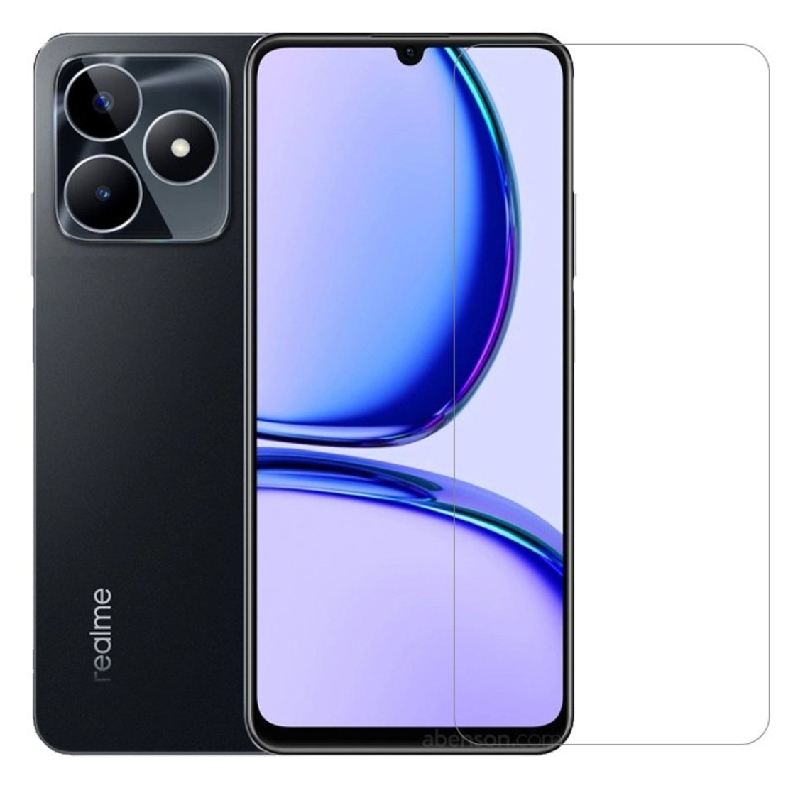 Folie Sticla Securizata pentru Realme C53, Vafy, Sticla de protectie Compatibila cu Realme C53, 2.5D, HD, Transparenta