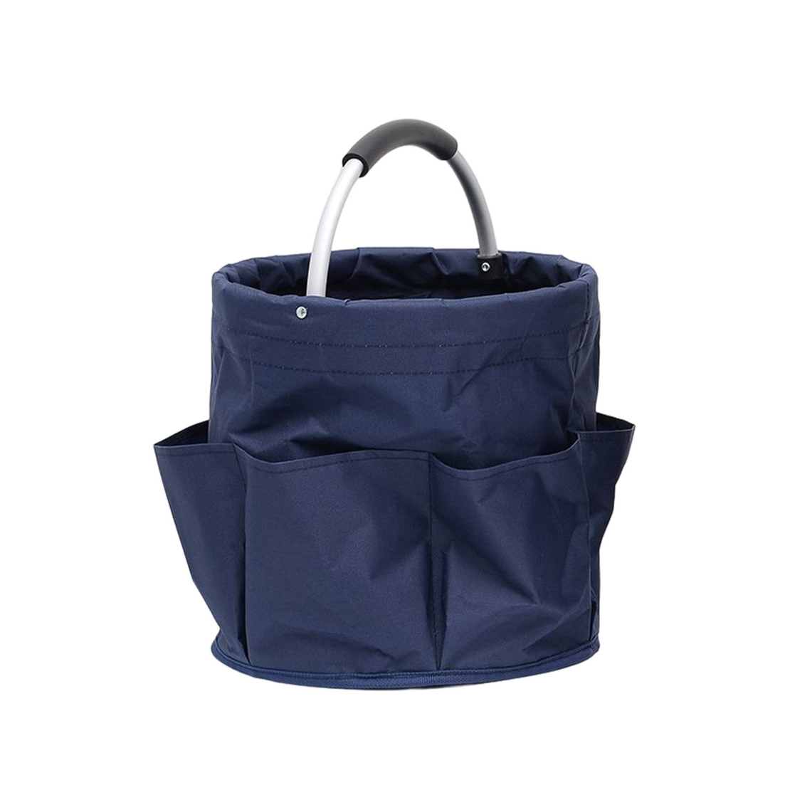 Geanta Cos pentru Scule de 17L, Vafy, Buzunare Exterioare, Cos de Picnic Portabil, Cos pentru Plaja, Cos pentru Curatenie, din Material Oxford 600 D, 28 x 28 x 28 cm Albastru marin