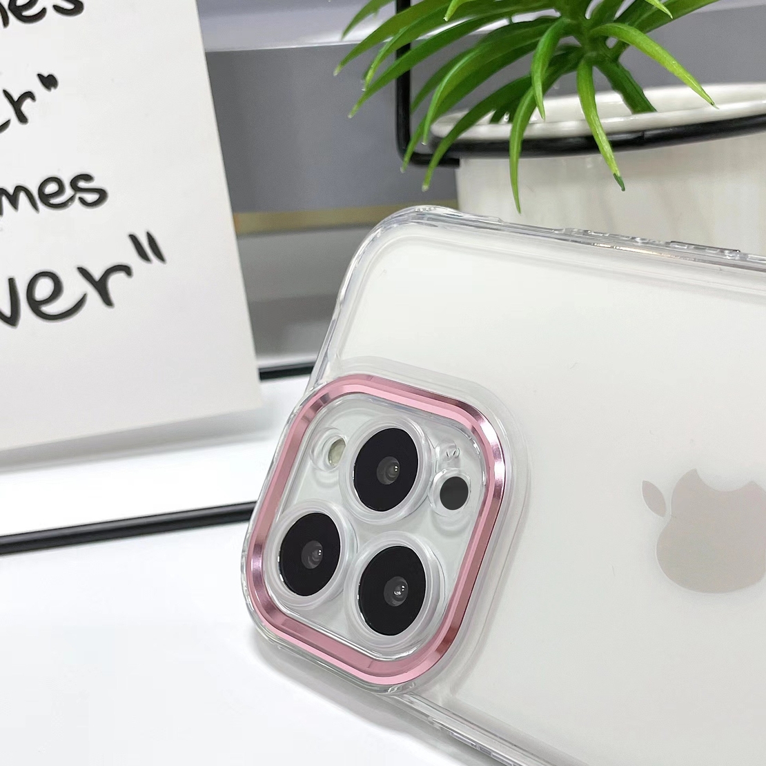 Husa MagSafe Silicone pentru iPhone 12 Pro Max, Vafy, Transparenta, Magnetica, Extra Protectie Camera Roz