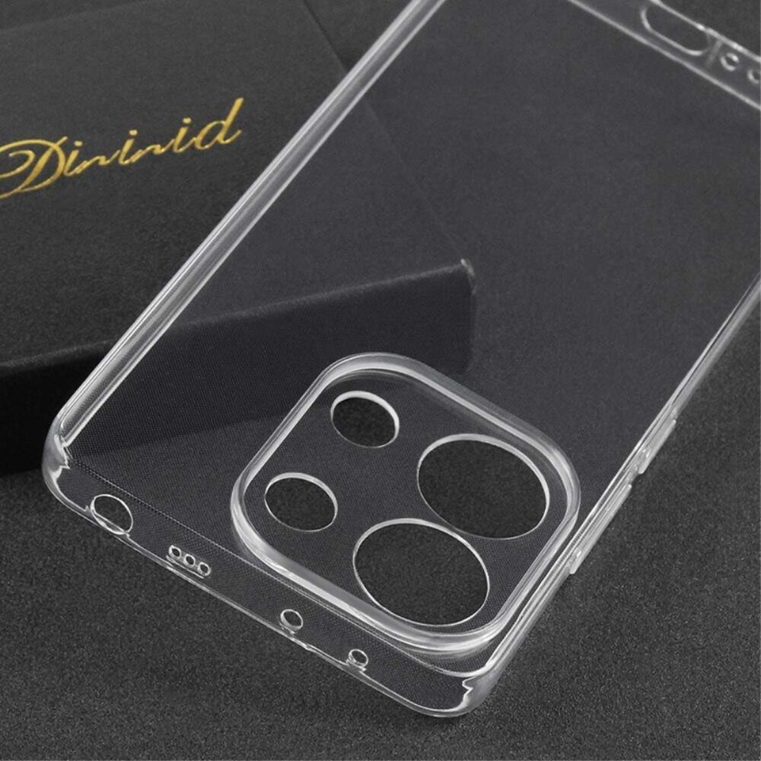 Husa Telefon, Vafy, Compatibila Xiaomi Redmi Note 13 5G, Carcasa TPU, Protectie Camere, 1.5 mm, Transparent
