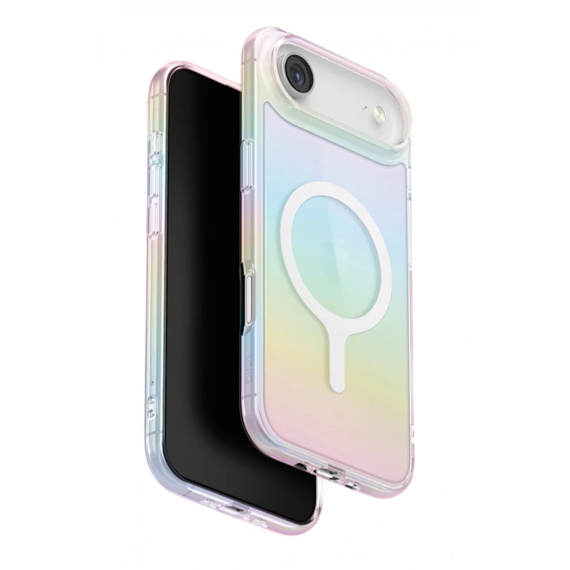 Husa Telefon, Vafy, Compatibila iPhone 17 Air, Model Cameleon, Magsafe, Schimbare Gradient de Culoare din Unghiuri Diferite, Multicolor