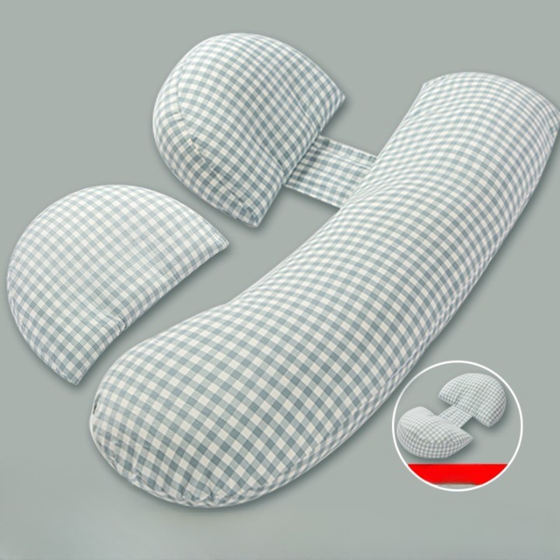 Set Perna pentru Gravide, Flippy, Husa Detasabila, Utilizare in Forma H si U, Reglabila, Latime Ajustabila, Proactive, Albastru