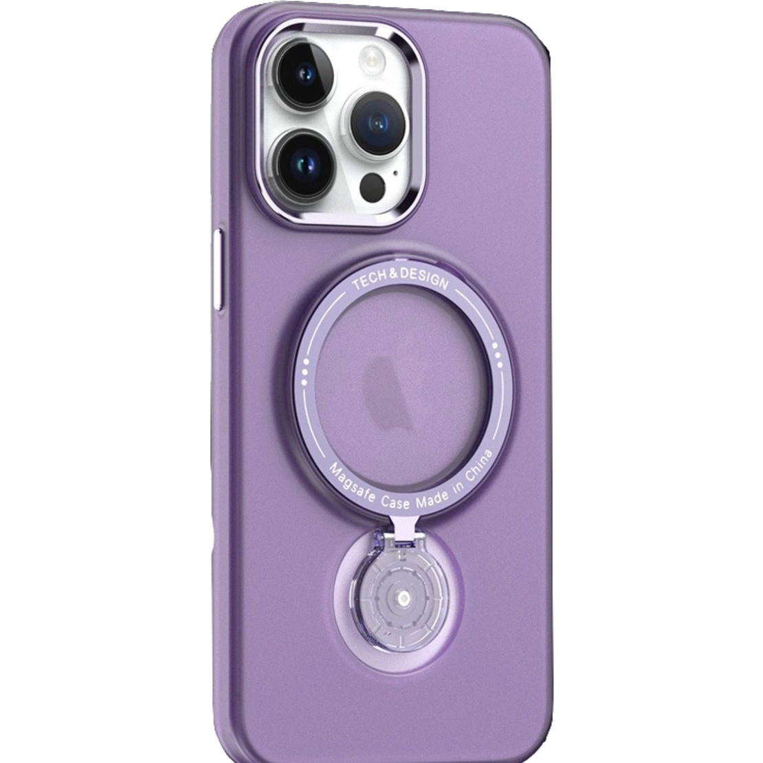 Husa de protectie Vafy, cu incarcare Wireless, Tehnologie Magsafe, TPU, Inel magnetic rotativ cu functie de suport, pentru Samsung Galaxy S23 Plus , Mov