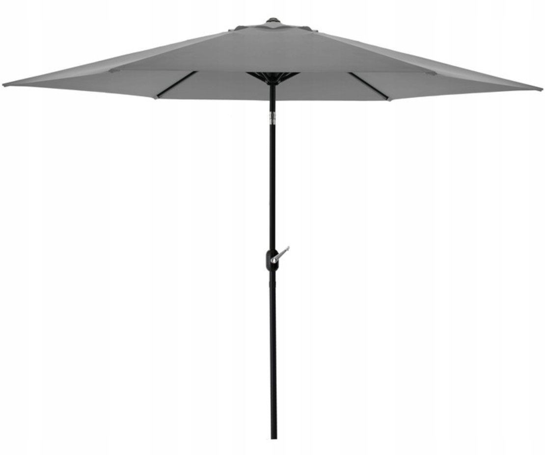 Umbrela terasa gradina, cu inclinare si husa, 300cm, Gri