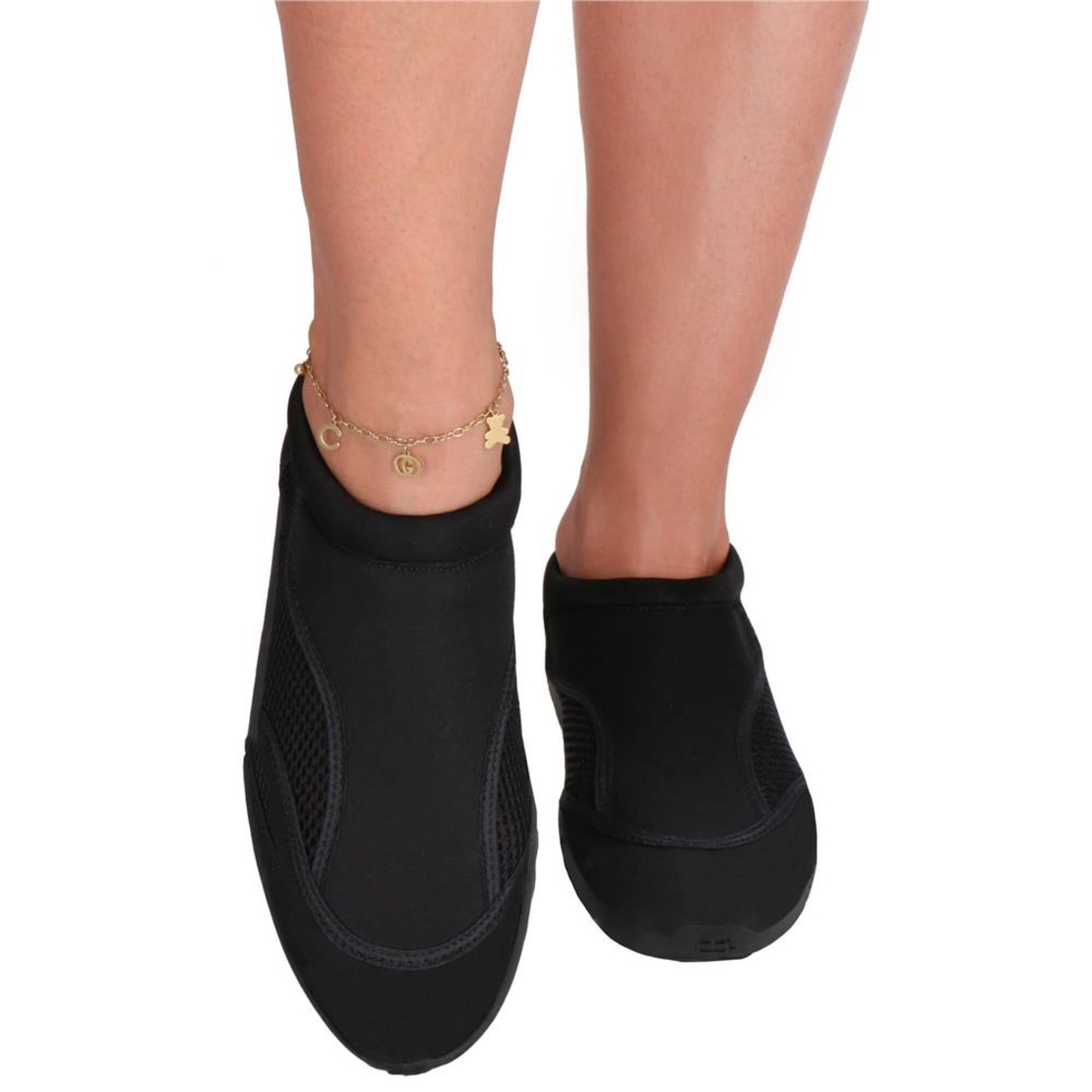 Pantofi apa unisex, material respirabil, talpa EVA antiderapanta, negru, marimea 44