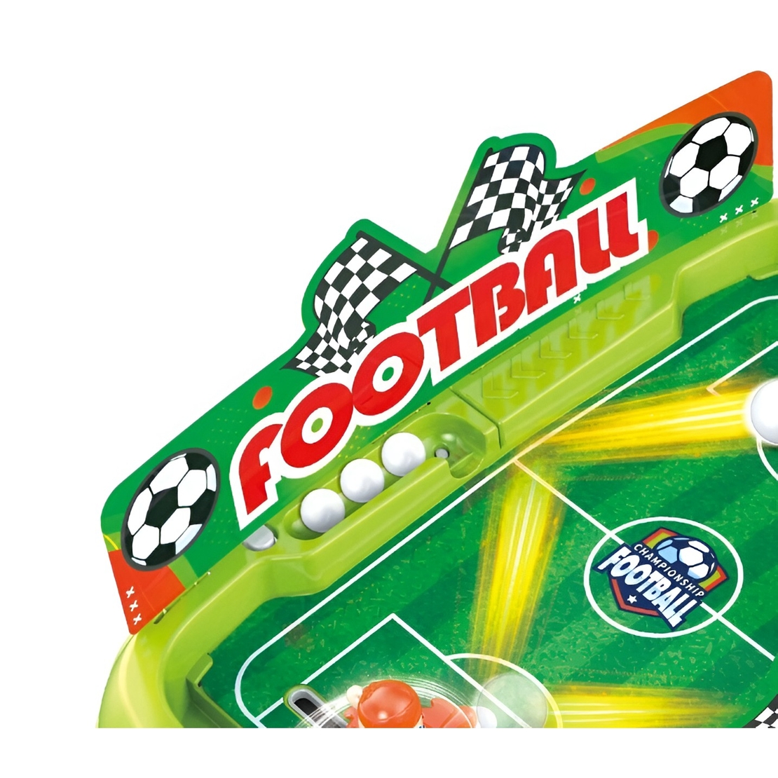 Joc de Masa Interactiv de Fotbal pentru Copii, Flippy, 4 Mingi, Tabela Scor, 40.7x27x14.5 cm, Verde
