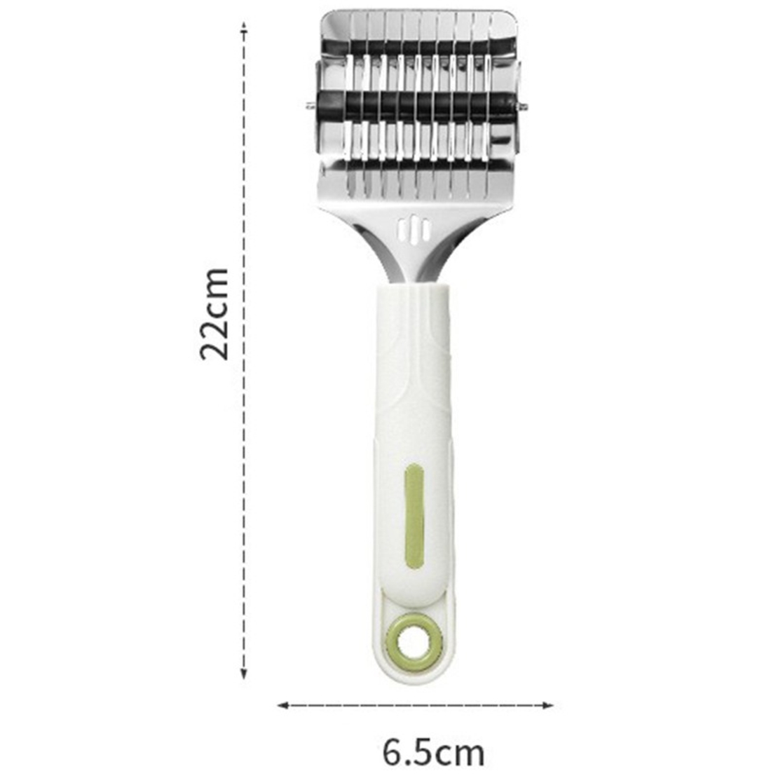 Dispozitiv de taiat Taietei, Flippy, din Plastic cu Inox Razatoare, Curatator de Legume-Fructe, Maner Anti Alunecare, 22 x 6.5 cm Alb