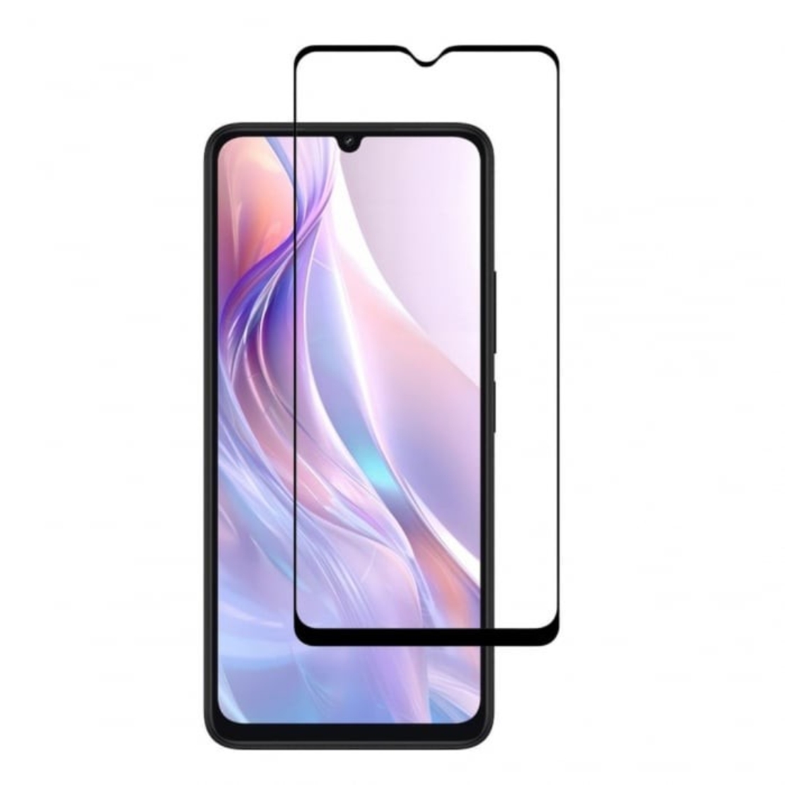 Folie Sticla Securizata, Vafy, Pentru Redmi 13C, Full Glue, Margini Negre, Transparent