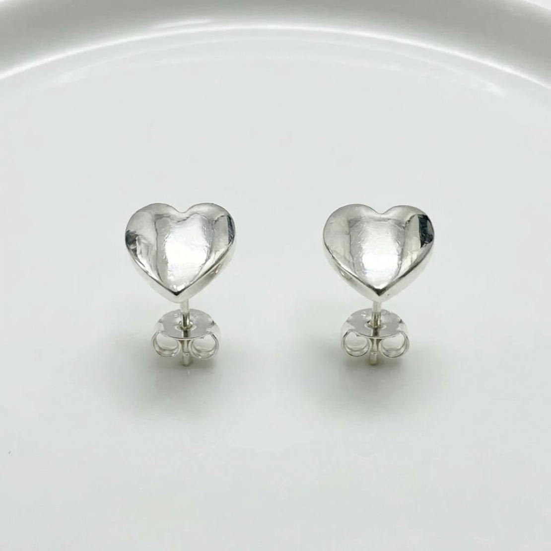 Cercei din Argint 925, Jolie Silver, pentru Dama, Model Inima, 1.27 g, Design Elegant si Romantic, Argintiu
