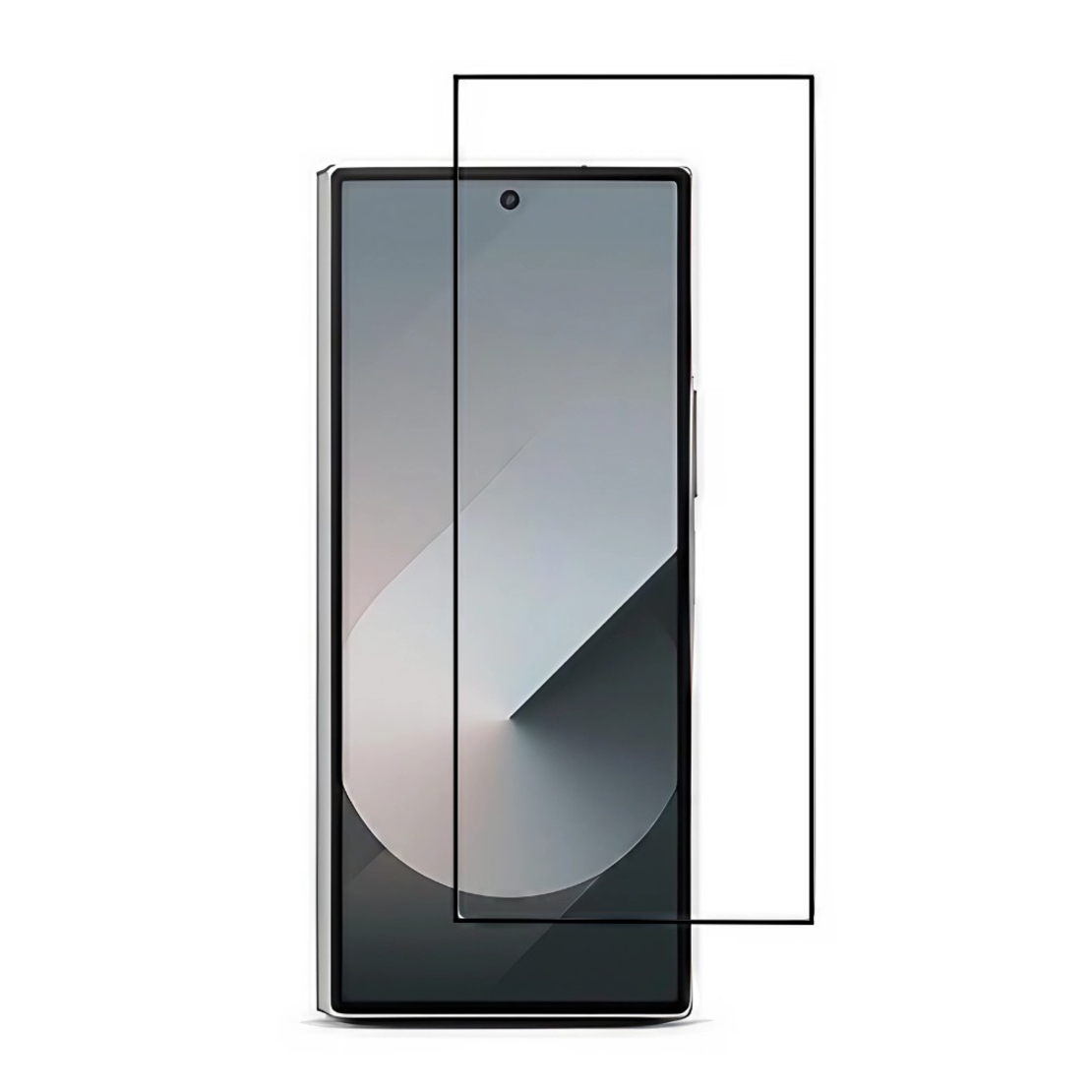 Folie Sticla Securizata, Vafy, Pentru Samsung Galaxy Z Fold 6 Ultra, Full Glue, Margini Negre, Transparent