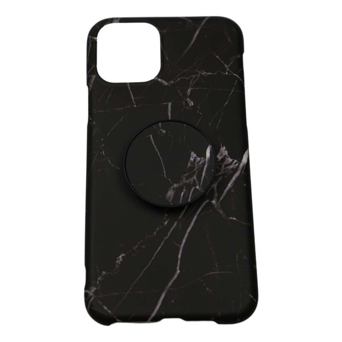 Husa protectie pentru Apple iPhone X/XS Soft IMD TPU Marble Negru cu Suport inclus