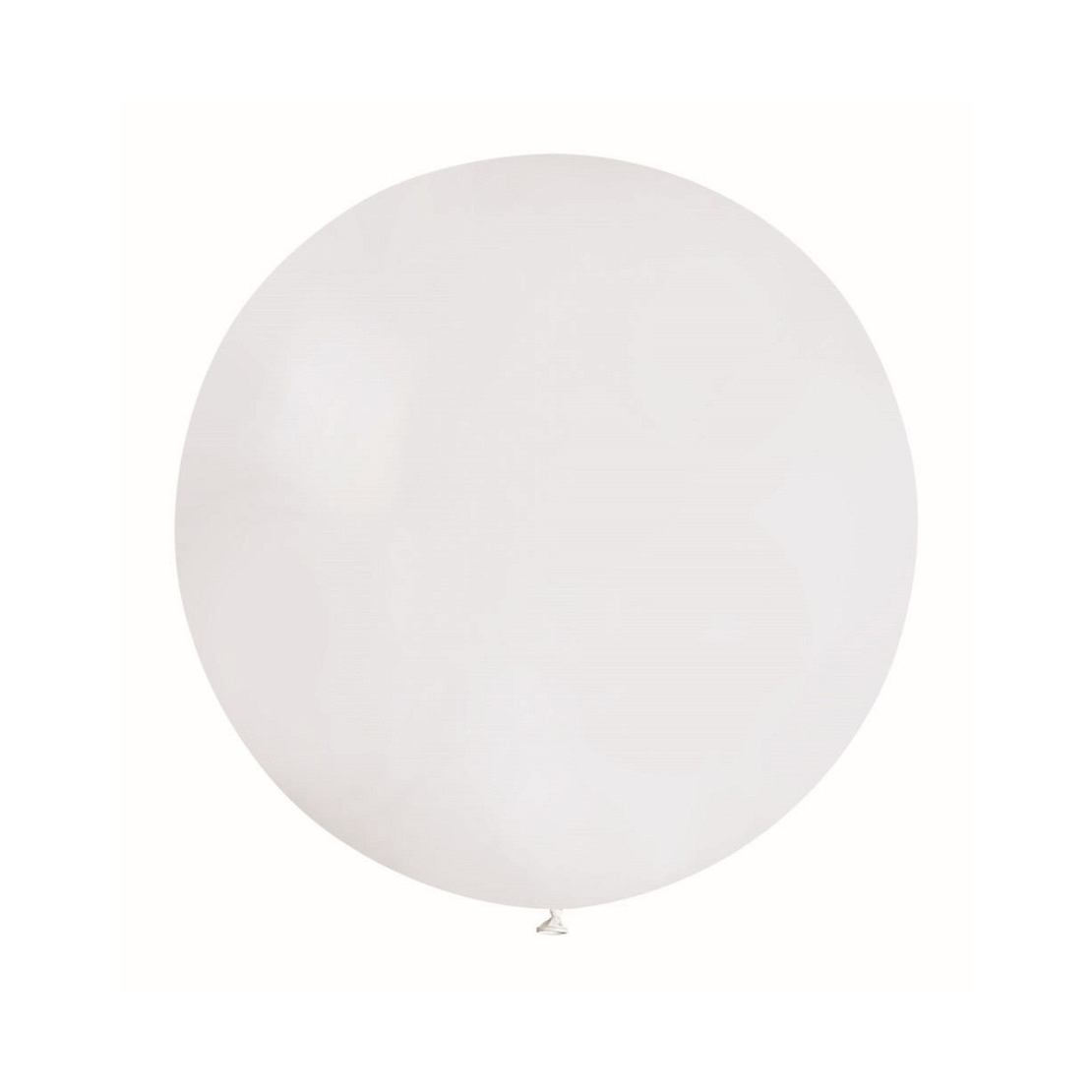 Set 2 Baloane din Latex, Flippy, Model Party Jumbo, 90 cm, Alb si Bej, 35 g