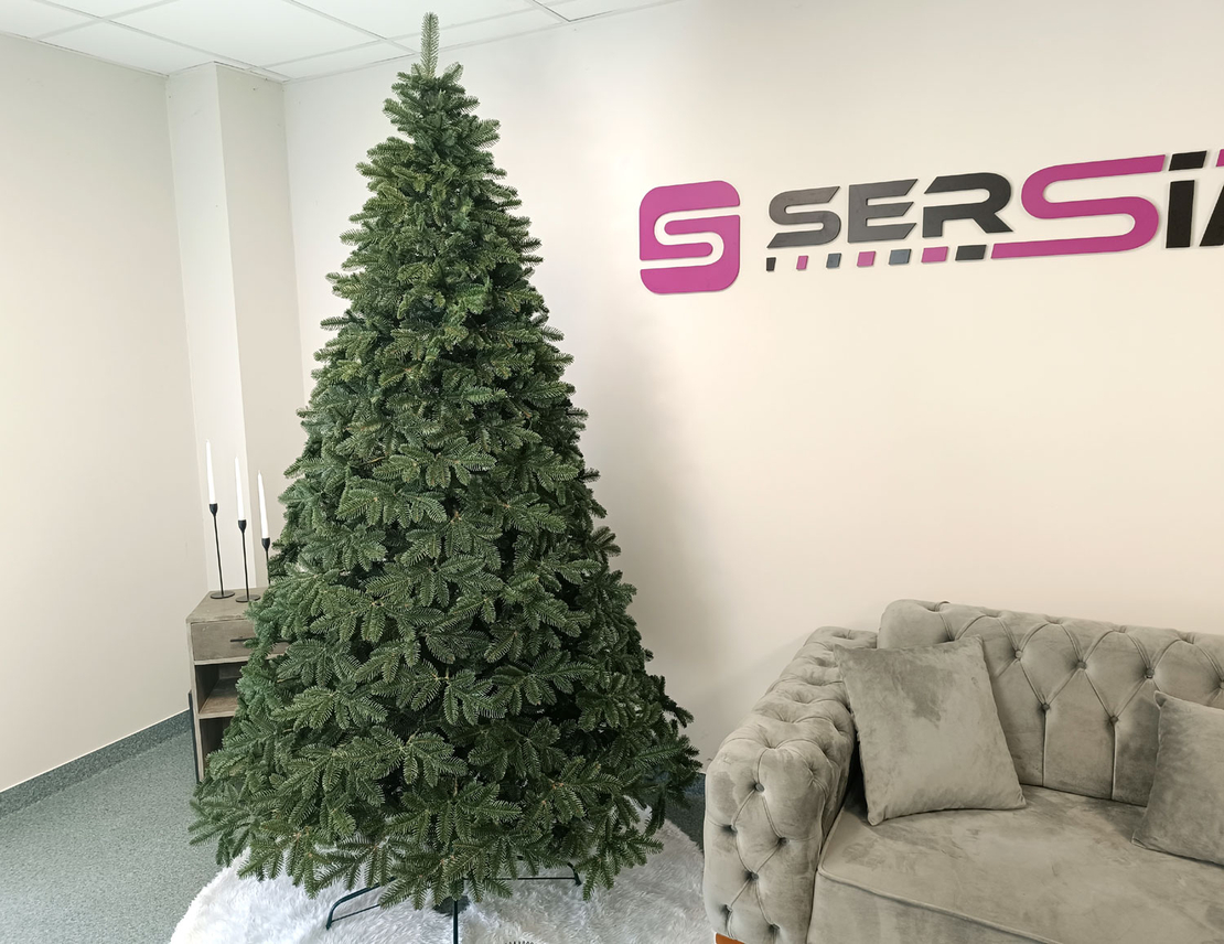 Brad artificial Christmas Deluxe by Sersimo, Canada verde, 3D, 250cm