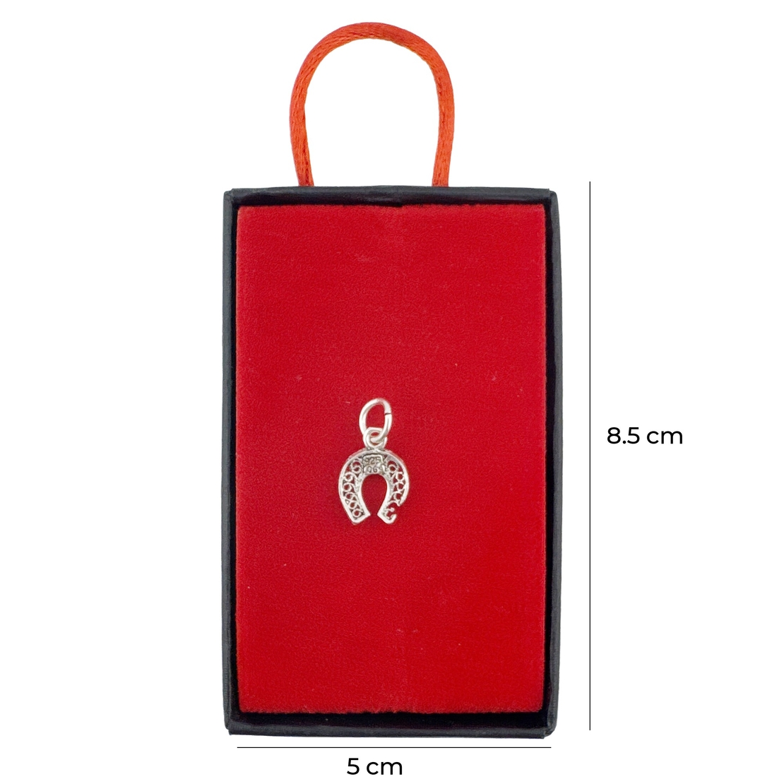 Pandantiv Argint 925, Jolie, pentru Dama, Model Potcoava Filigran, 0.62 gr, Argintiu