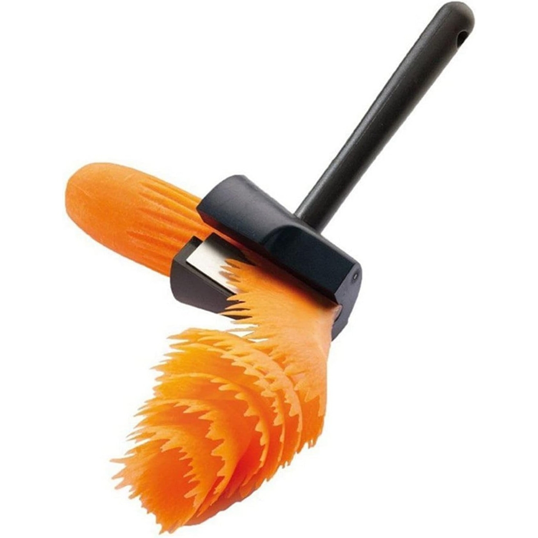 Accesoriu pentru Taiat in Forma de Spirala, Flippy, Multifunctional pentru Legume, Cutit pentru Spirale, 16x5.5 cm, Negru
