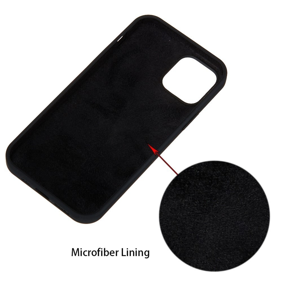 Husa protectie Vafy compatibila cu Apple iPhone 13 Pro Liquid Silicone Negru