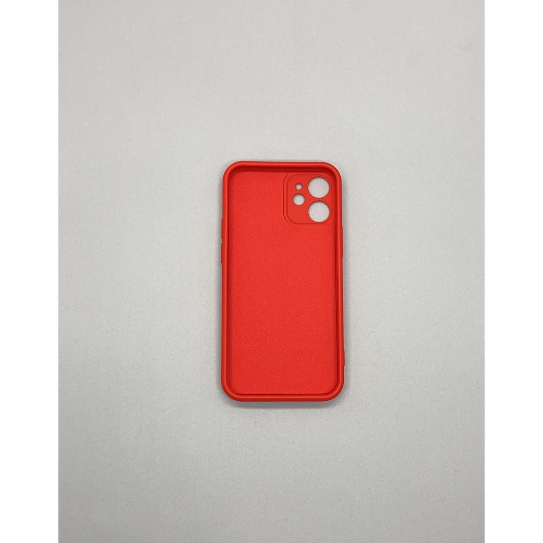 Husa protectie Vafy compatibila cu Apple iPhone 12 Mini Liquid Silicone Ring cu suport rotativ Rosu