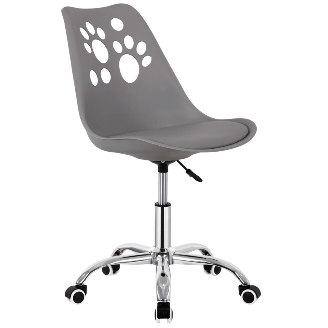 Scaun birou ergonomic, cu sezut din spuma, reglabil pe inaltime, maxim 120 kg, 90x49x48 cm, gri
