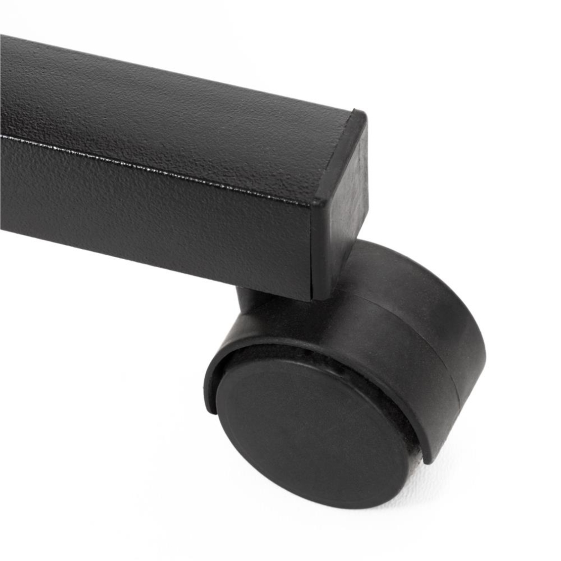 Birou reglabil pe inaltime cu rafturi si roti, blat din lemn si structura metalica, 80x40x76-86 cm, maro natur