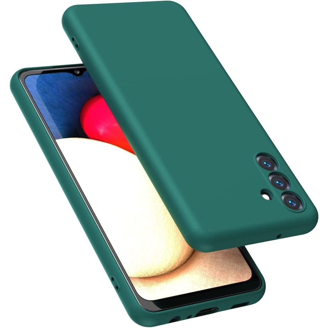 Husa de Protectie, Vafy, pentru Samsung Galaxy S24 FE, Liquid Silicone, cu Microfibra pe Interior, Protectie Antisoc, Compatibil Incarcare Wireless, Verde